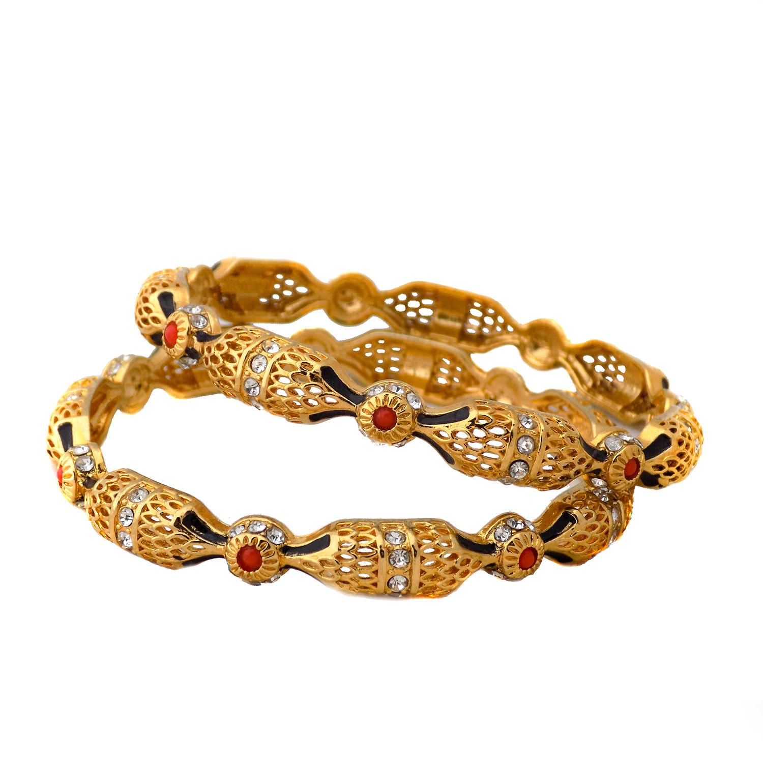 النگو زنانه هندی برنجی طرح طلا